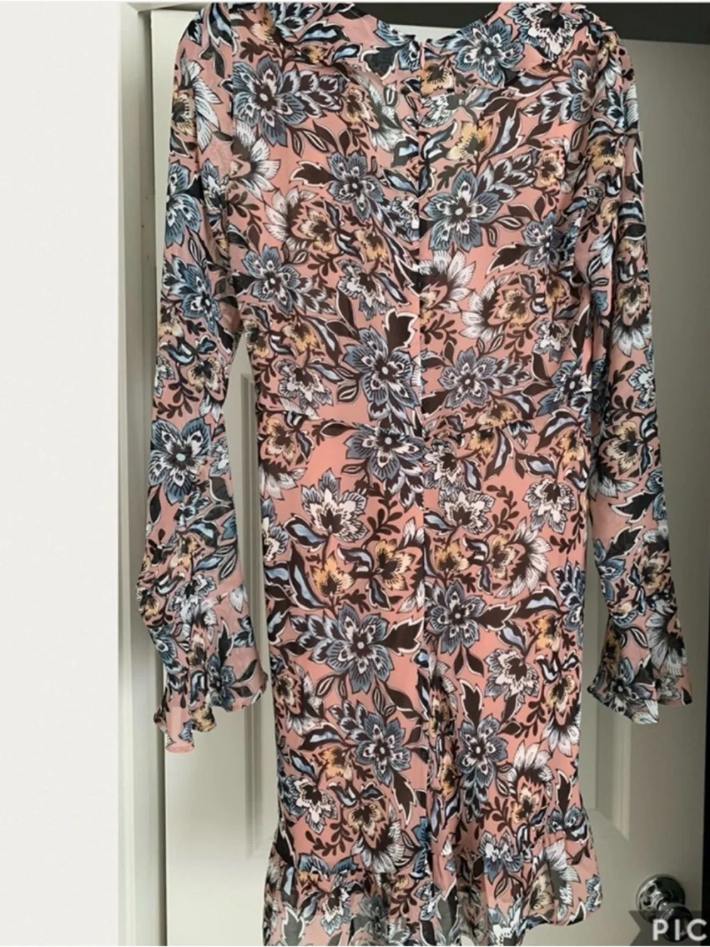 For Love & Lemons Pink Floral Print Blouse - Picture 2 of 4